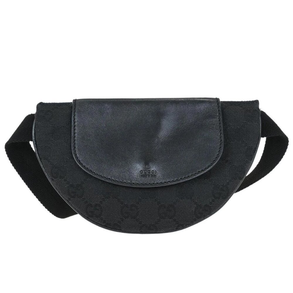 Gucci Black GG Bum Bag